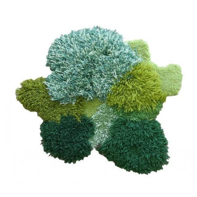 Hand Made Wool Area Rug and Wall Hanging, Mixed Pile