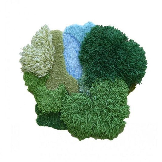 Hand Made Wool Area Rug and Wall Hanging, Mixed Pile, view 2