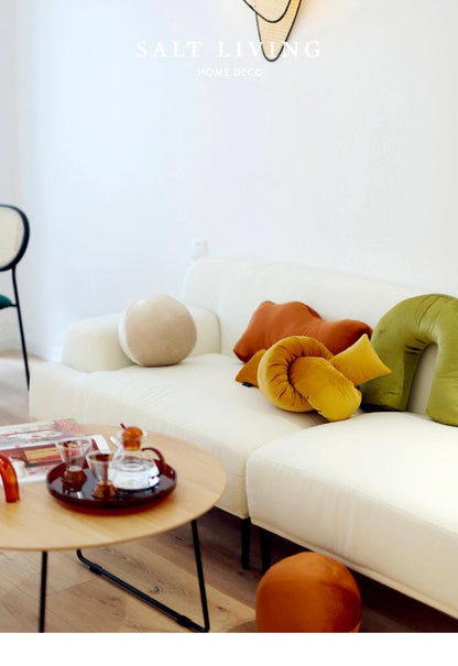 Velvet Retro Shape Cushions: U, Wave and Knot Strip, view 7