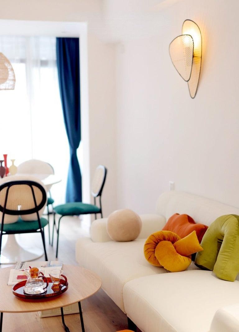 Velvet Retro Shape Cushions: U, Wave and Knot Strip, view 10