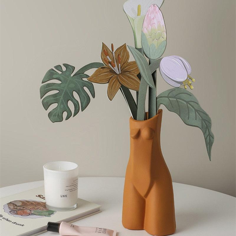 Paper Flower Bouquet, Six Double-Sided Cardstock Stems, view 6