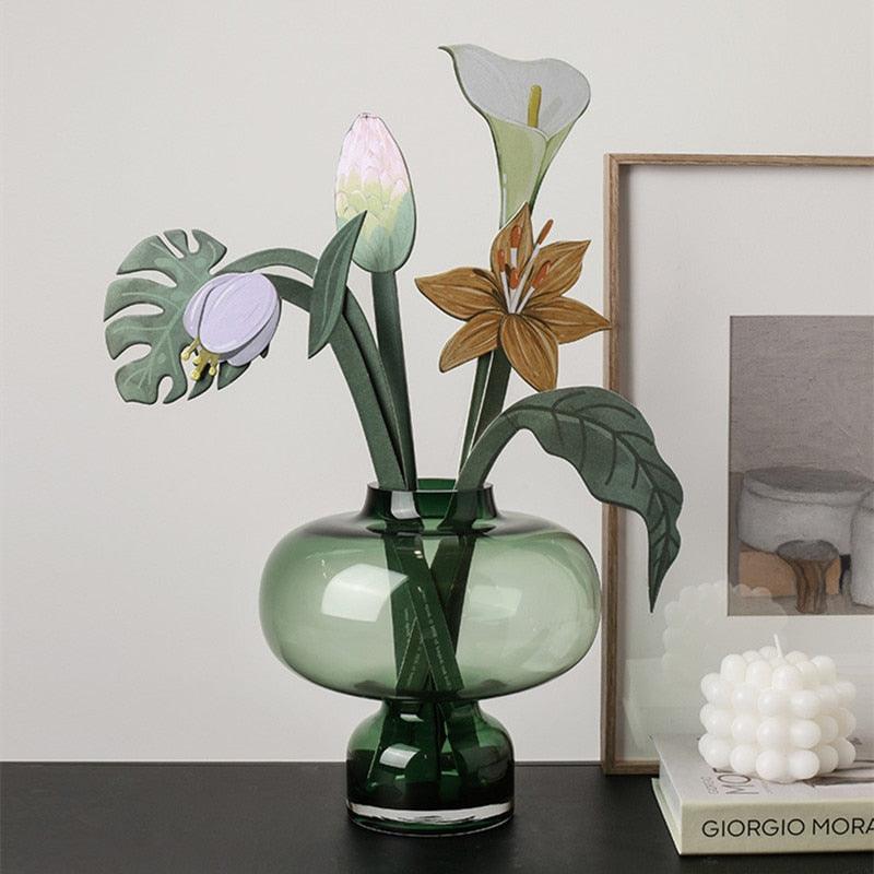 Paper Flower Bouquet, Six Double-Sided Cardstock Stems, view 4
