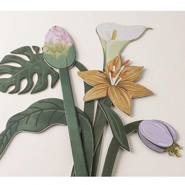 Paper Flower Bouquet, Six Double-Sided Cardstock Stems, view 7