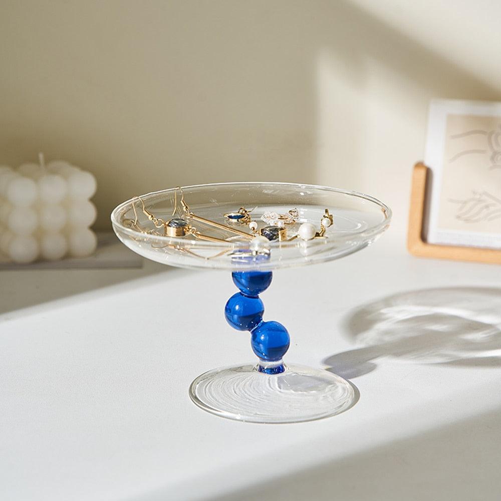 Tiered Glass Ring and Trinket Tray, 5 in, view 3