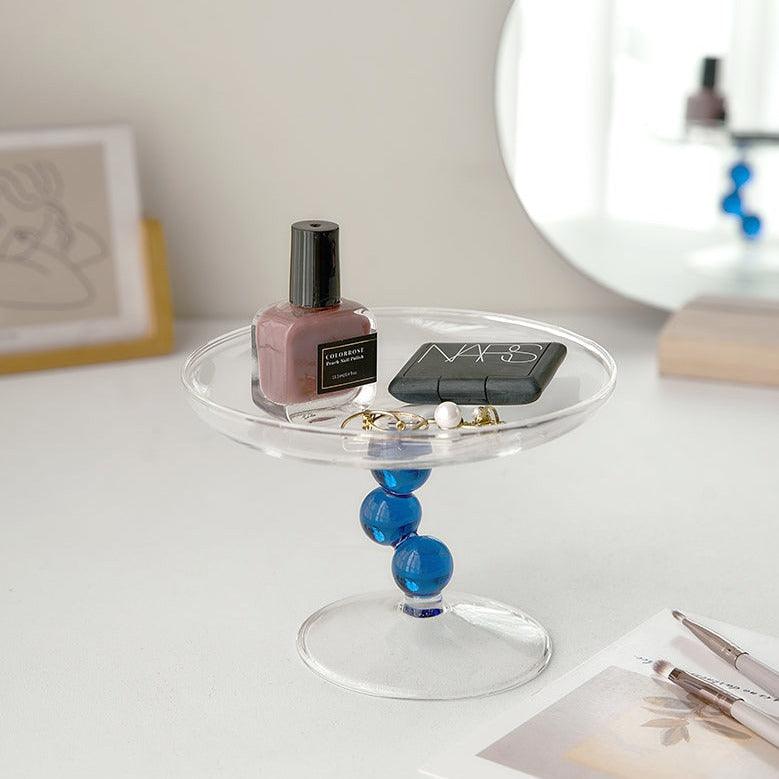 Tiered Glass Ring and Trinket Tray, 5 in, view 2