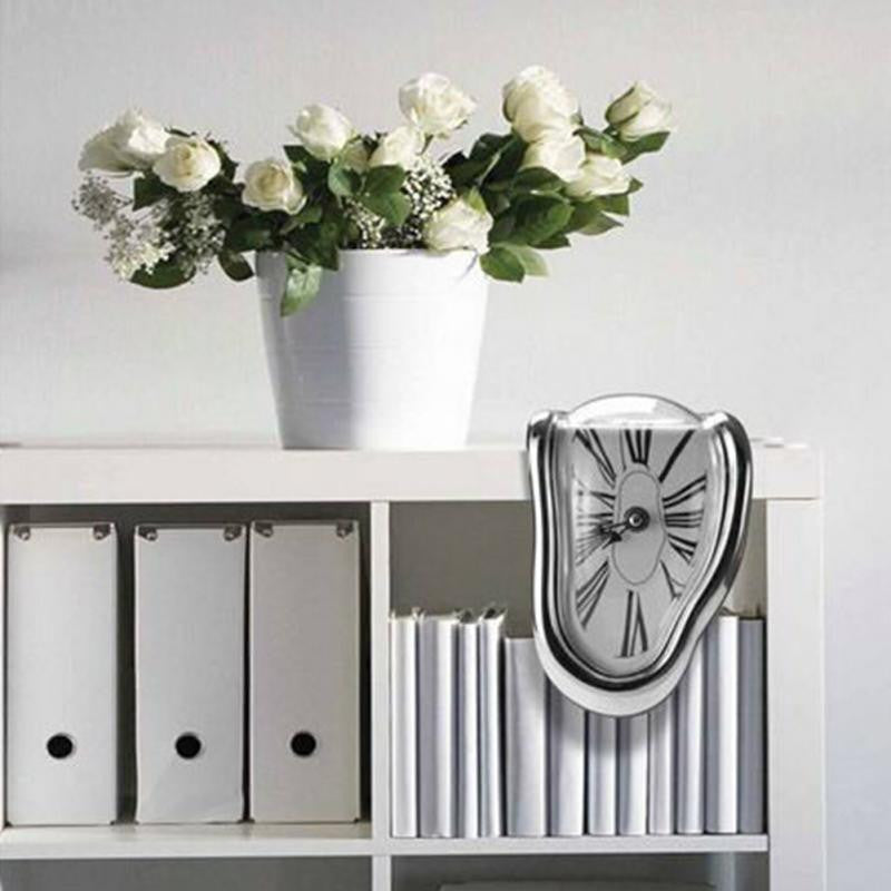 Surrealist Melting Clock, Drapes Over a Shelf Edge, view 8