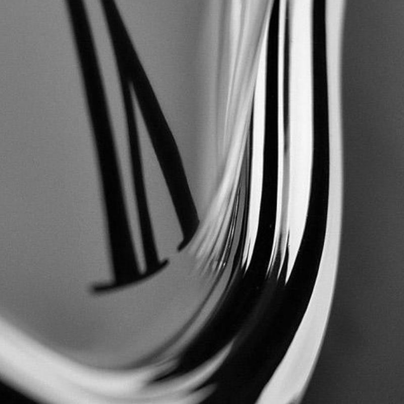 Surrealist Melting Clock, Drapes Over a Shelf Edge, view 6