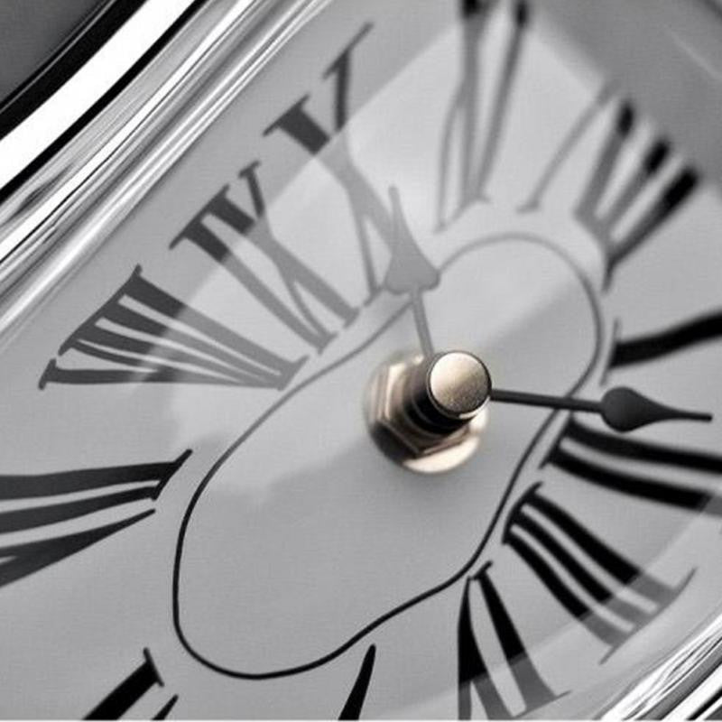 Surrealist Melting Clock, Drapes Over a Shelf Edge, view 7