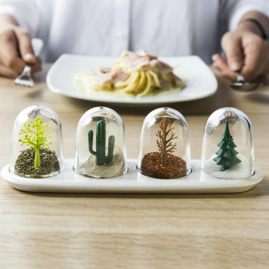 Mini Spice Shaker Set of 4, Animal or Season Styles