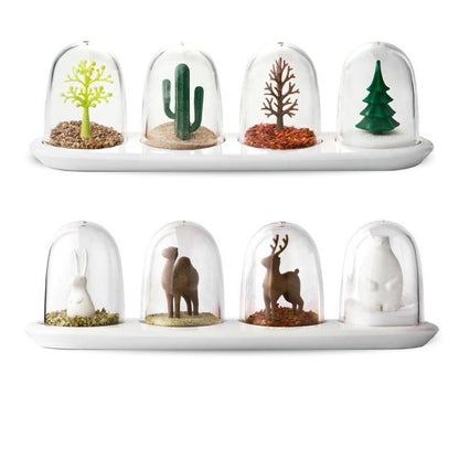 Mini Spice Shaker Set of 4, Animal or Season Styles, view 5