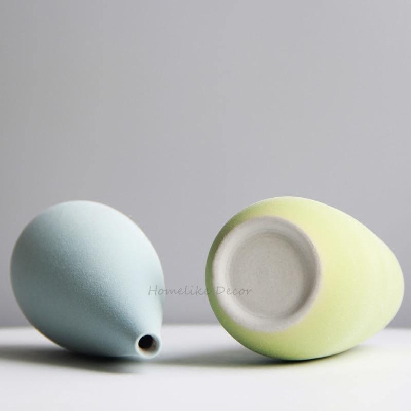 Small Pastel Ceramic Vase for Cut Flowers, view 8
