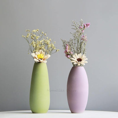 Small Pastel Ceramic Vase for Cut Flowers, view 7