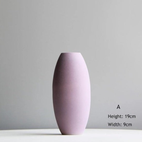 Small Pastel Ceramic Vase for Cut Flowers, view 5
