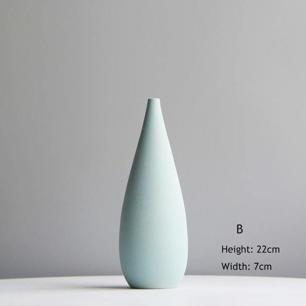 Small Pastel Ceramic Vase for Cut Flowers, view 9