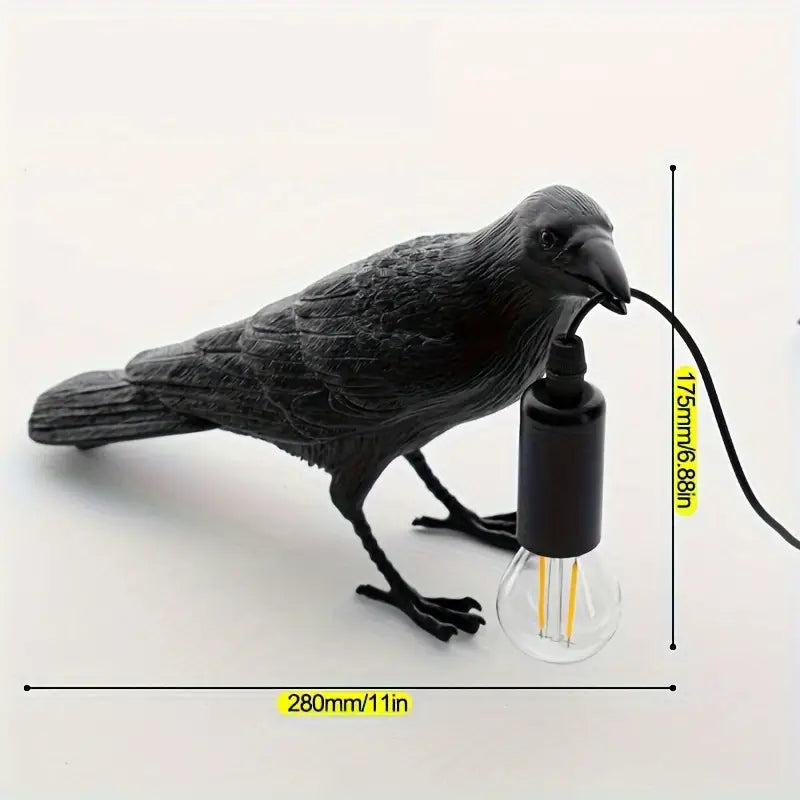 Raven Bird Lamp, Table or Wall Mounted, 12 in, view 11