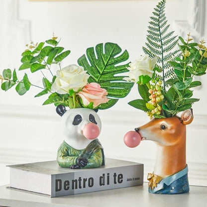Bubblegum Animal Bust Vase in Five Styles, view 16