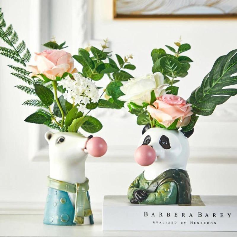 Bubblegum Animal Bust Vase in Five Styles, view 11