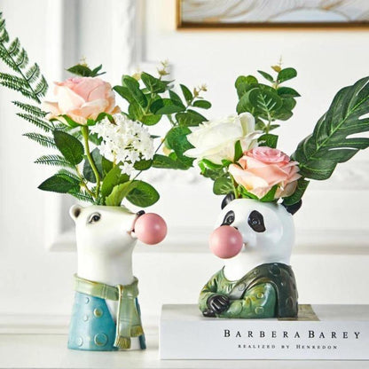 Bubblegum Animal Bust Vase in Five Styles, view 11