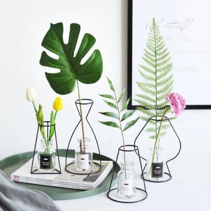 Minimal Iron Wire Vase Stand, Eight Styles, view 3