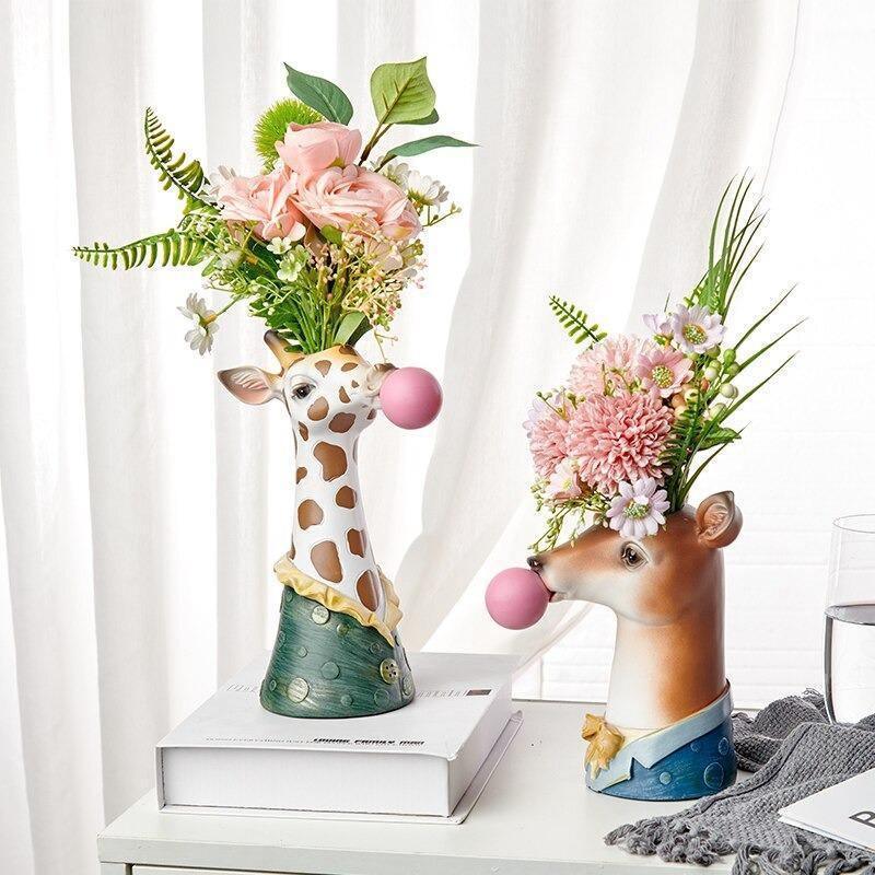 Bubblegum Animal Bust Vase in Five Styles, view 5