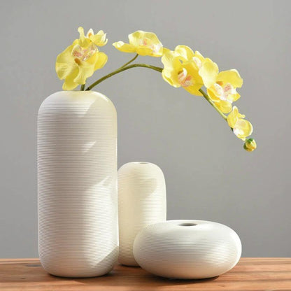 Off White Ceramic Vase, Six Shapes to Choose From, view 5