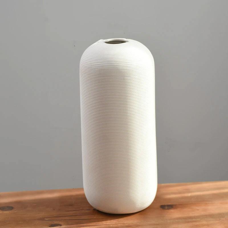Off White Ceramic Vase, Six Shapes to Choose From, view 8