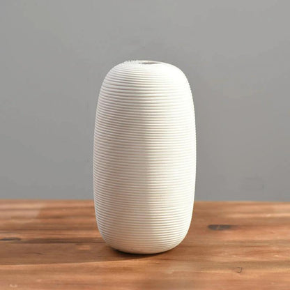 Off White Ceramic Vase, Six Shapes to Choose From, view 10