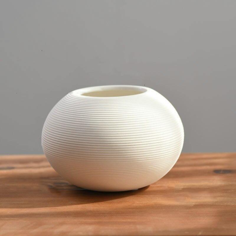 Off White Ceramic Vase, Six Shapes to Choose From, view 12