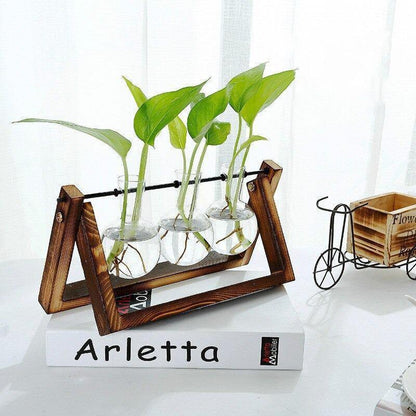 A Frame Wood Stand Propagation Vase, One to Three Bulbs, view 16