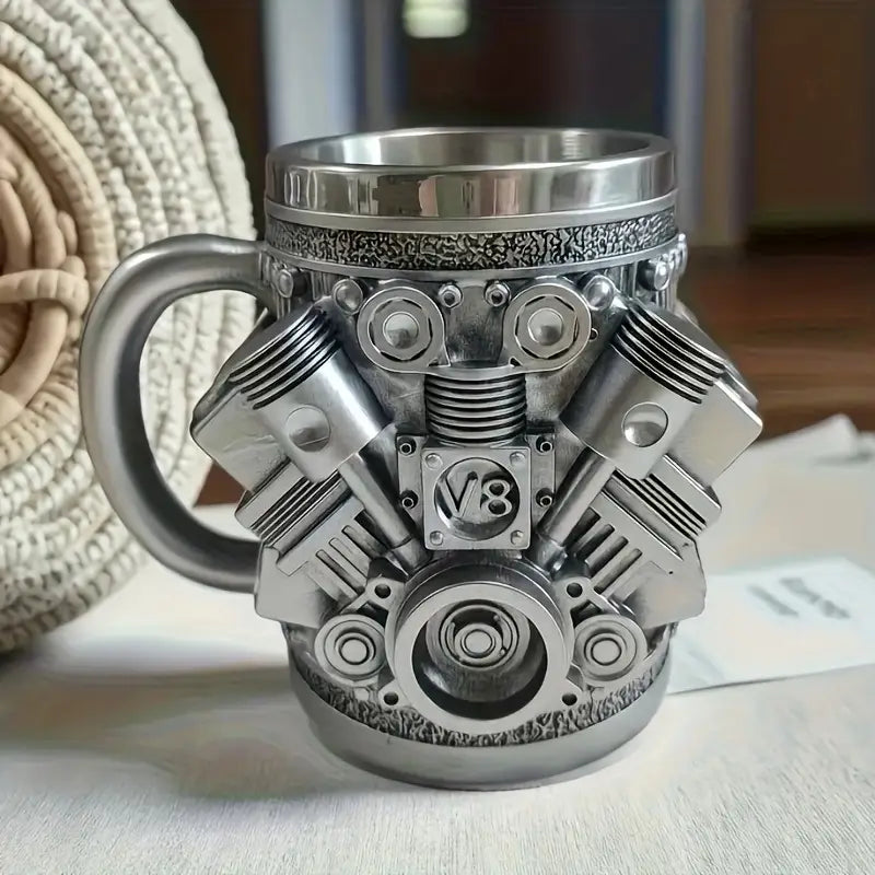 Mechanic Coffee Mug, Engine Block or Toolbox Design, view 5