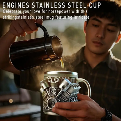 Mechanic Coffee Mug, Engine Block or Toolbox Design, view 7