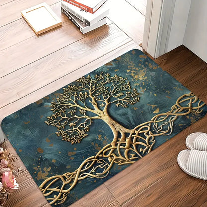 Tree of Life Doormat and Kitchen Runner, Non Slip, view 9