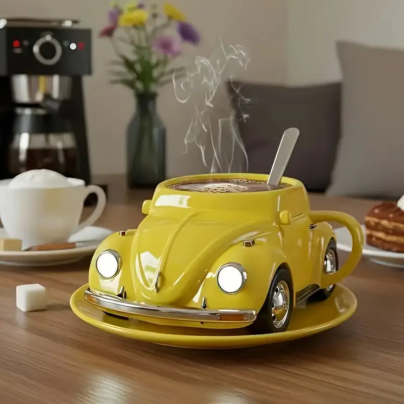 Retro Car Shaped Ceramic Coffee Mug, 11 oz, view 5