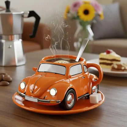Retro Car Shaped Ceramic Coffee Mug, 11 oz, view 4