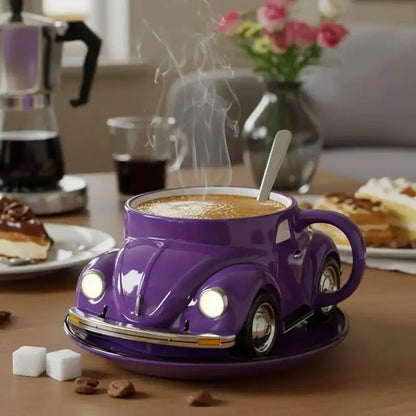 Retro Car Shaped Ceramic Coffee Mug, 11 oz, view 3