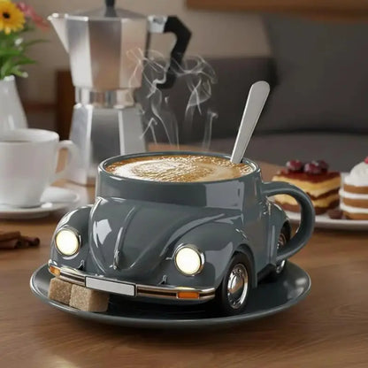 Retro Car Shaped Ceramic Coffee Mug, 11 oz, view 6