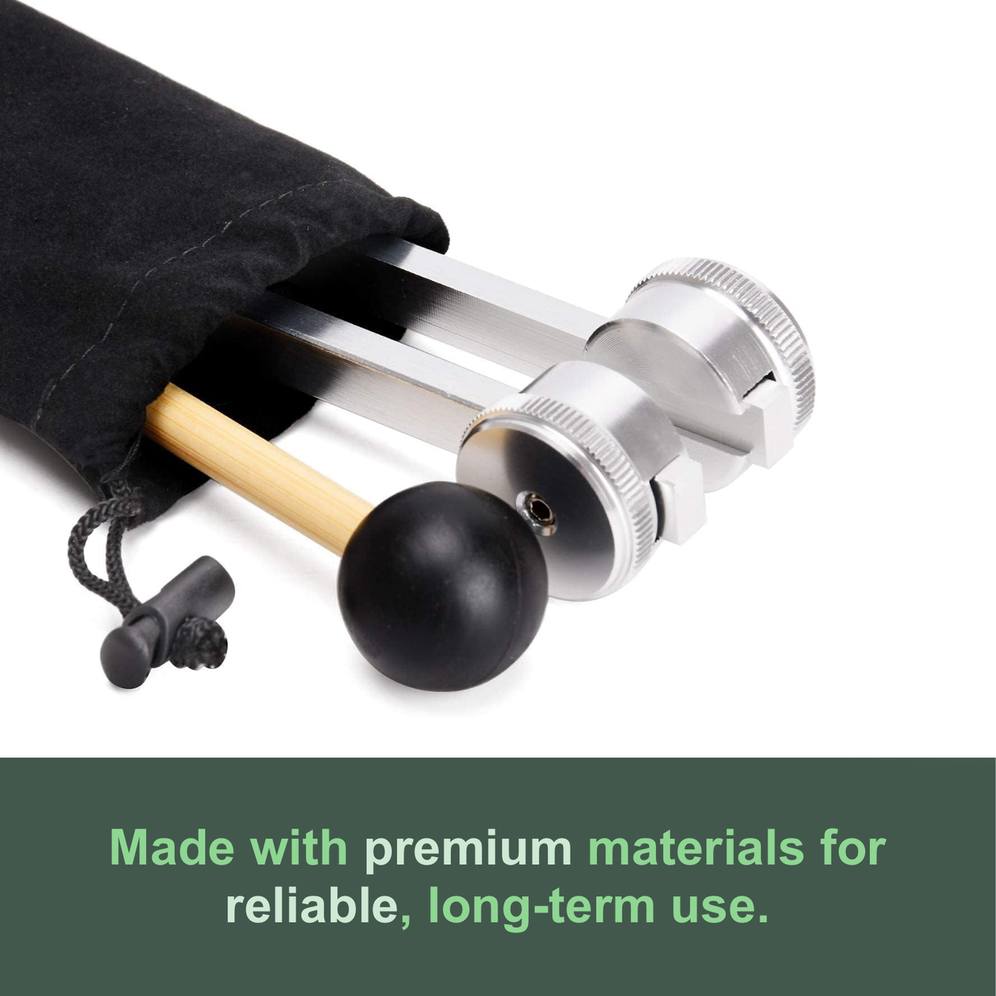 Weighted 128 Hz Tuning Fork with Mallet, 7.9 in, view 3